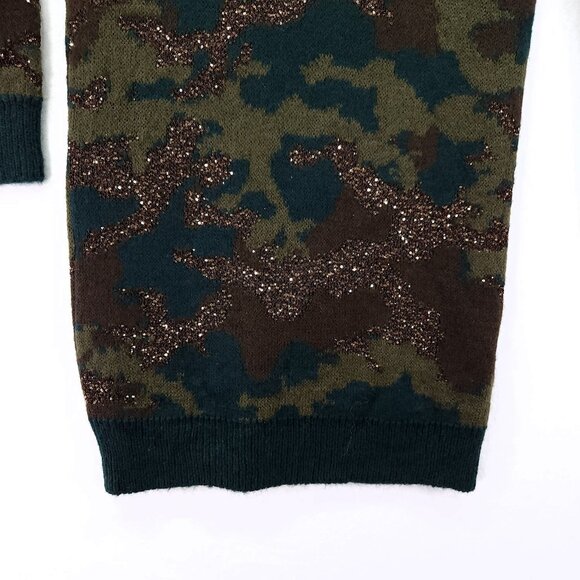 Guess Alpaca Blend Sweater Dress Size XS Made in Italy Deana Soft Camo Glitter - Picture 13 of 15